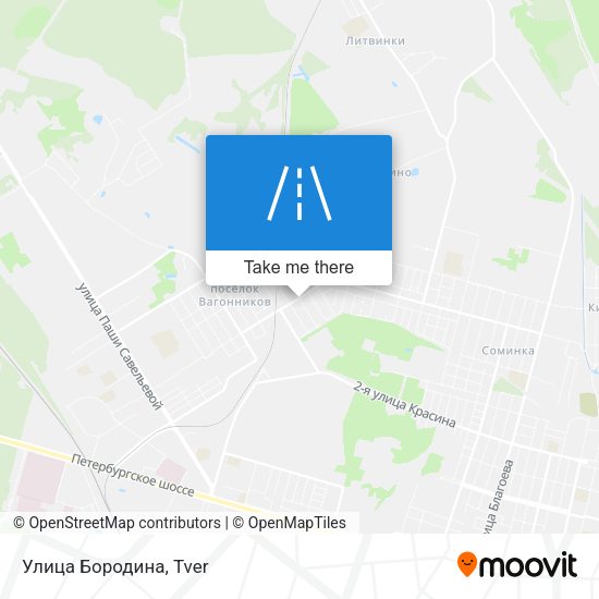 Улица Бородина map