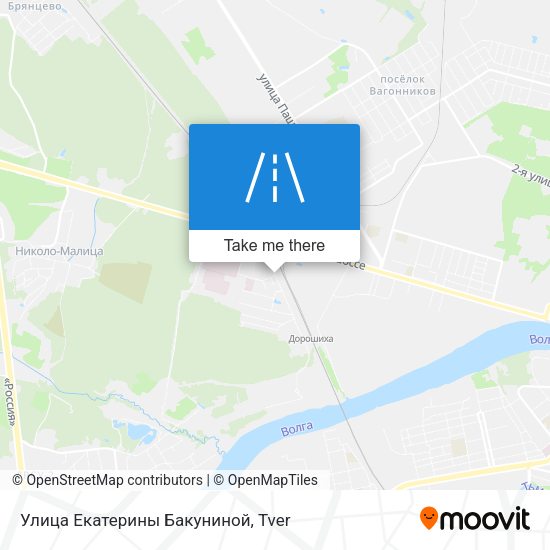 Улица Екатерины Бакуниной map
