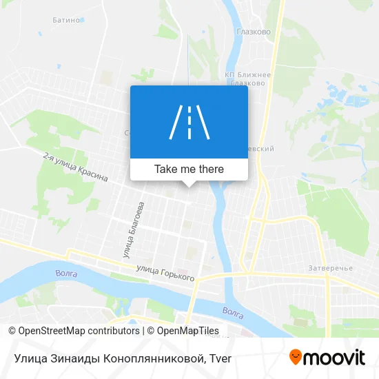 Улица Зинаиды Коноплянниковой map