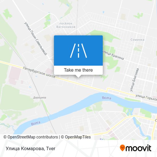 Улица Комарова map