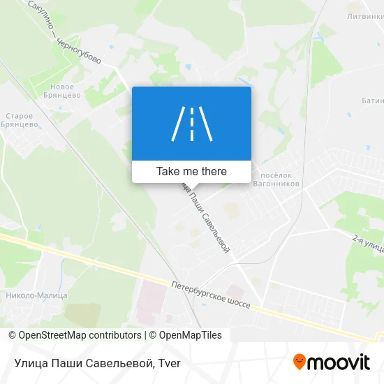 Улица Паши Савельевой map