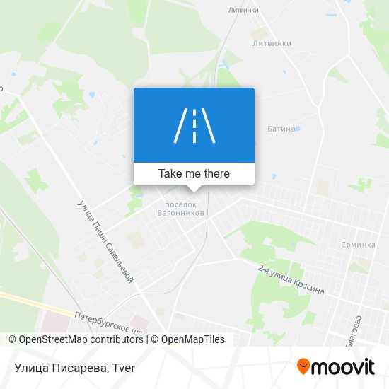Улица Писарева map