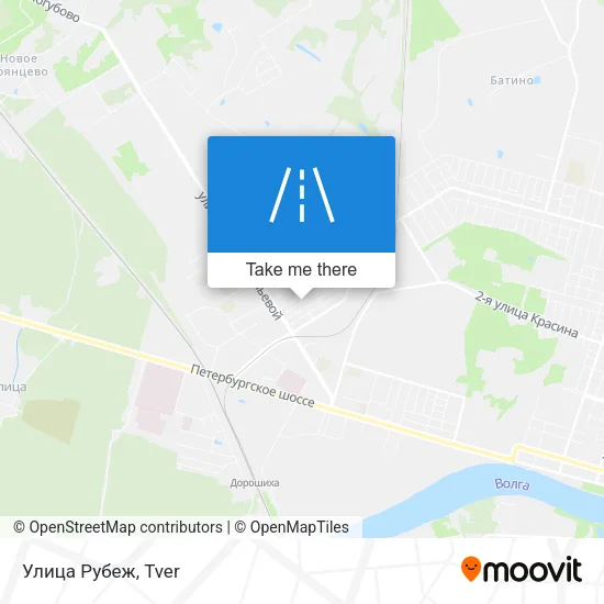 Улица Рубеж map