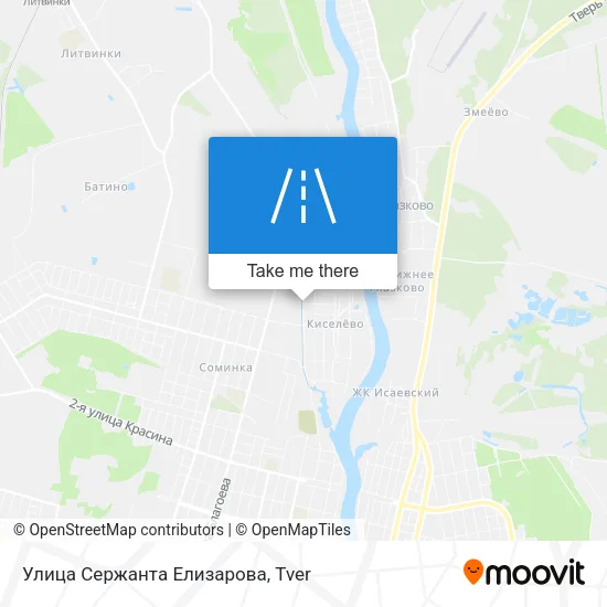 Улица Сержанта Елизарова map
