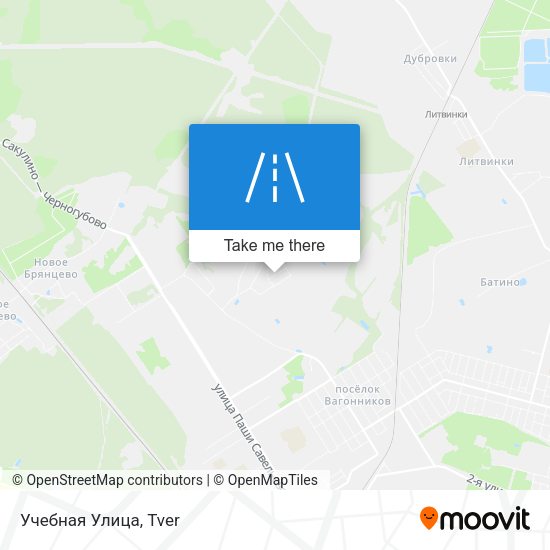 Учебная Улица map