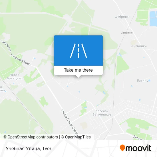 Учебная Улица map