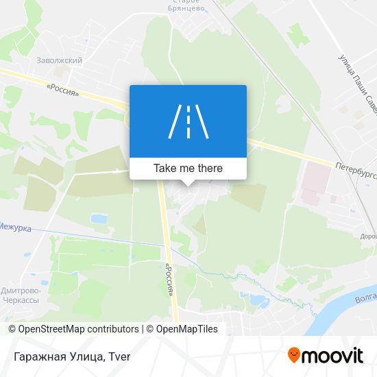 Гаражная Улица map