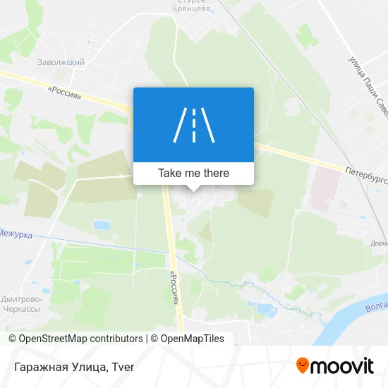 Гаражная Улица map