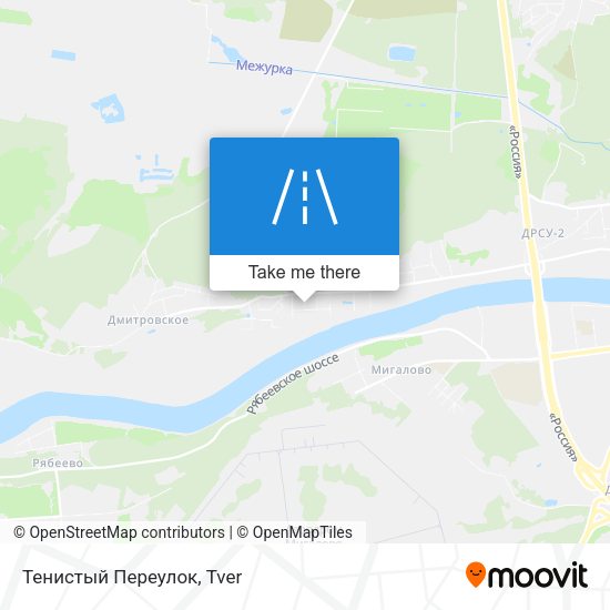 Тенистый Переулок map