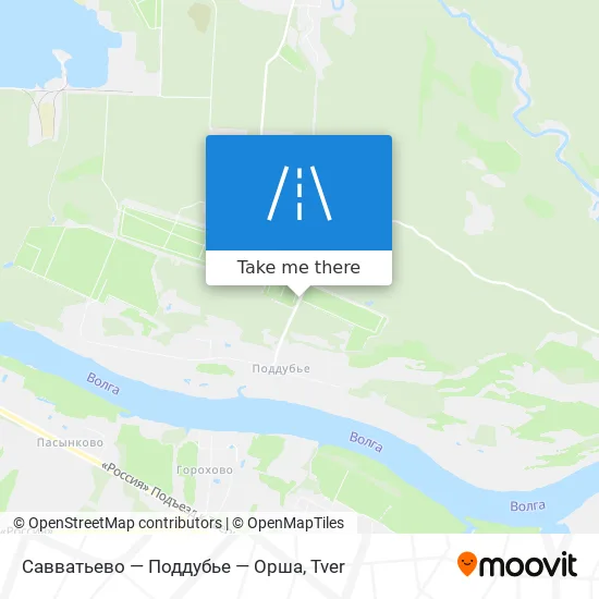 Савватьево — Поддубье — Орша map