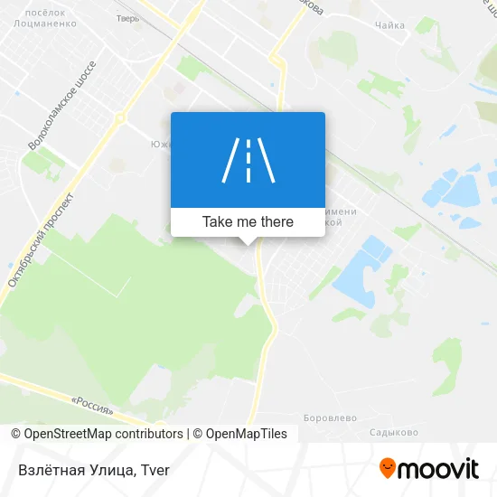 Взлётная Улица map