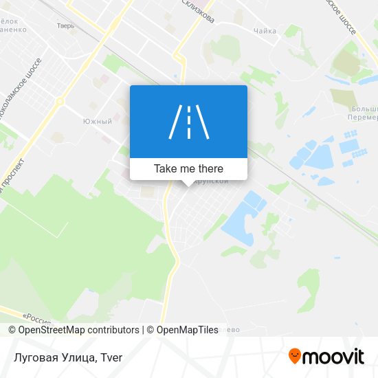 Луговая Улица map