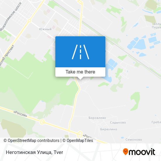Неготинская Улица map