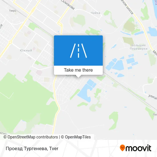 Проезд Тургенева map