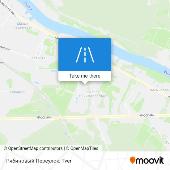 Рябиновый Переулок map