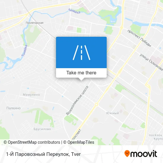 1-Й Паровозный Переулок map