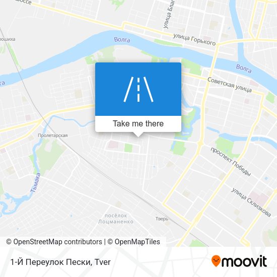 1-Й Переулок Пески map
