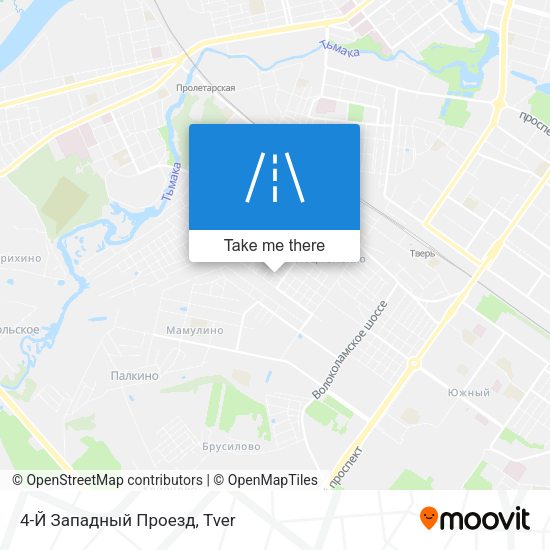 4-Й Западный Проезд map