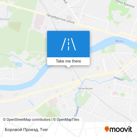 Боровой Проезд map