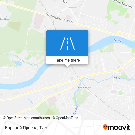 Боровой Проезд map