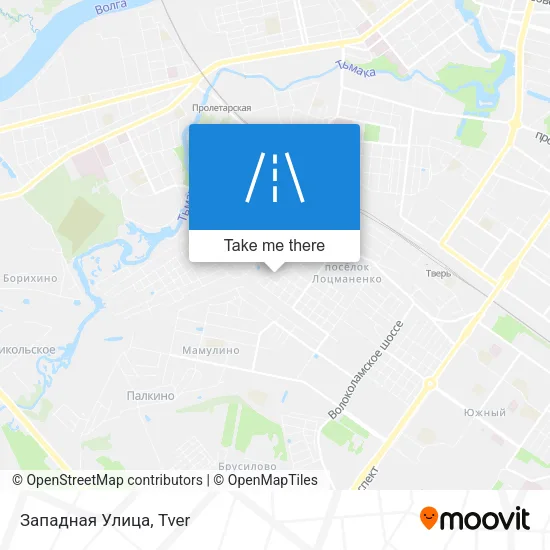 Западная Улица map