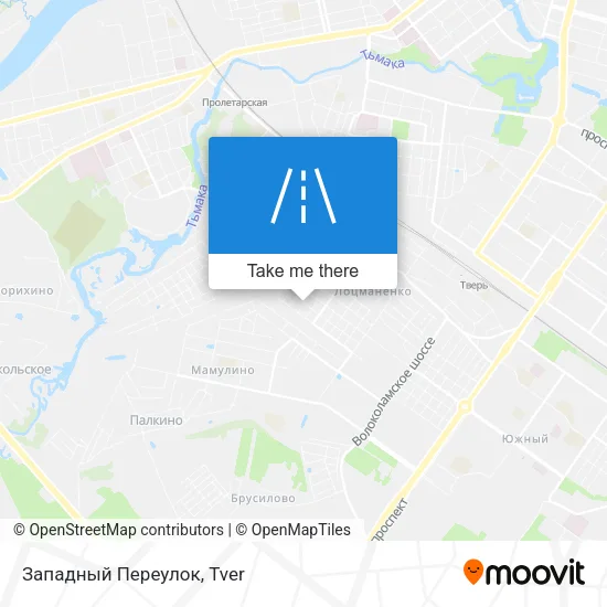 Западный Переулок map