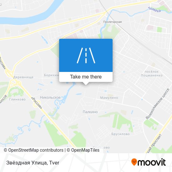 Звёздная Улица map