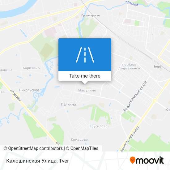 Калошинская Улица map