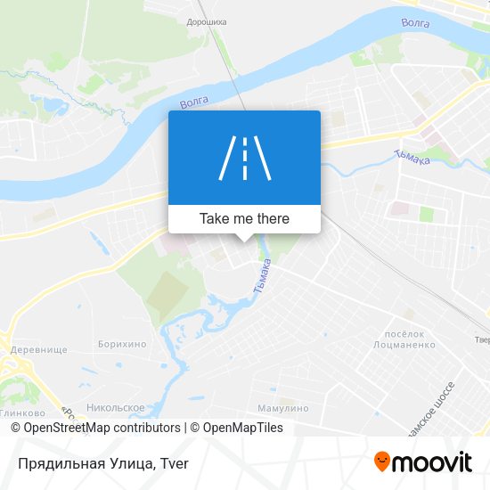 Прядильная Улица map