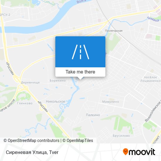 Сиреневая Улица map