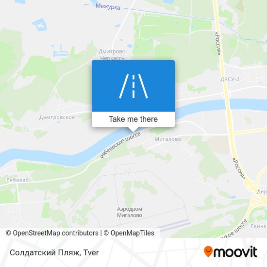 Солдатский Пляж map