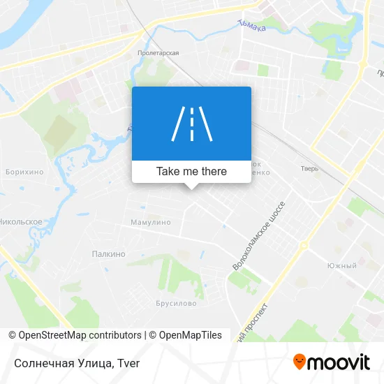 Солнечная Улица map