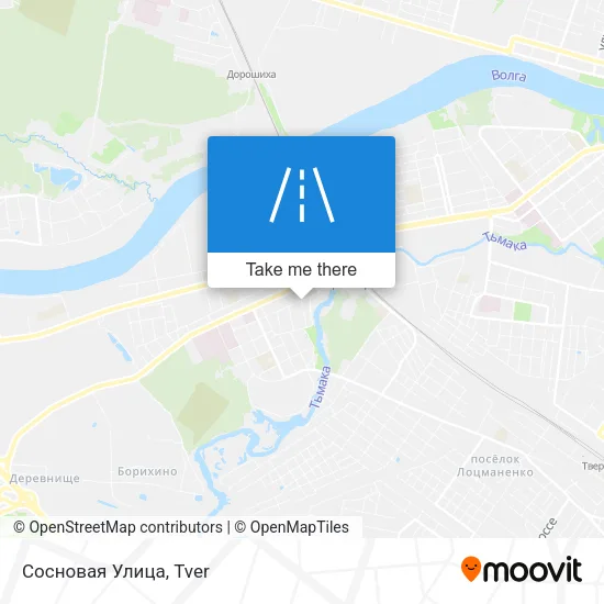 Сосновая Улица map