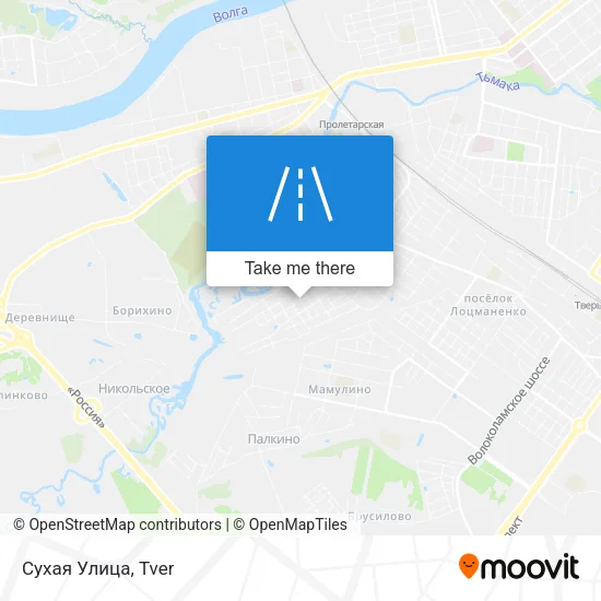 Сухая Улица map