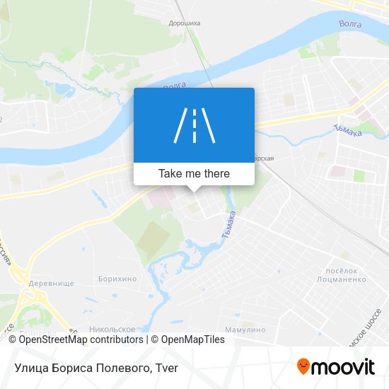 Улица Бориса Полевого map