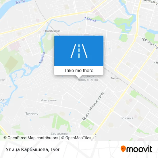 Улица Карбышева map