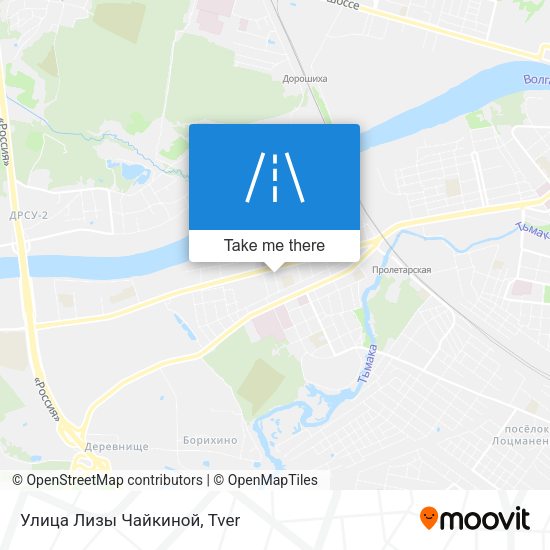 Улица Лизы Чайкиной map