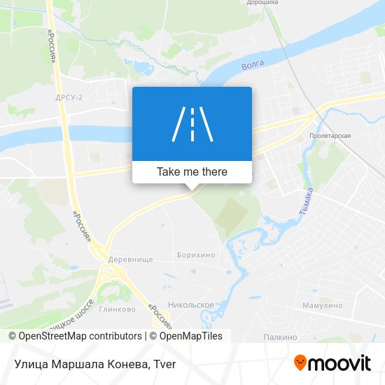 Улица Маршала Конева map
