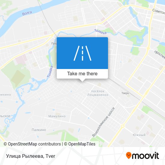 Улица Рылеева map
