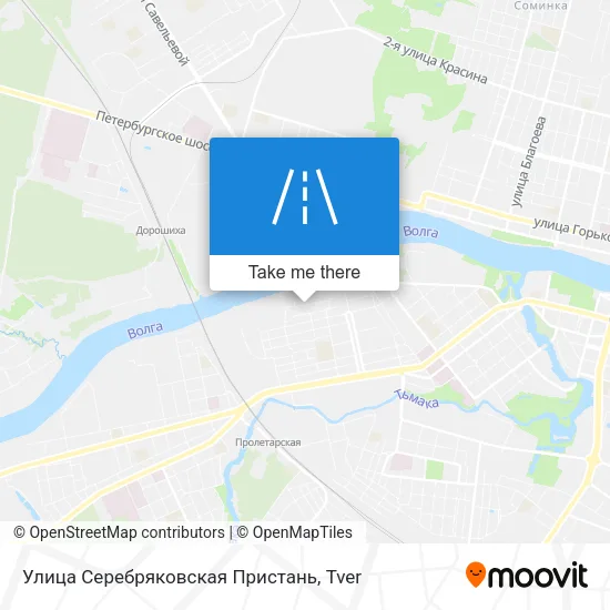 Улица Серебряковская Пристань map