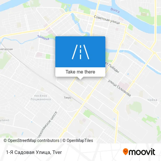 1-Я Садовая Улица map