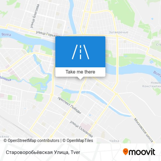 Староворобьёвская Улица map