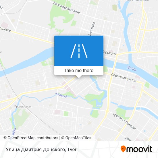 Улица Дмитрия Донского map