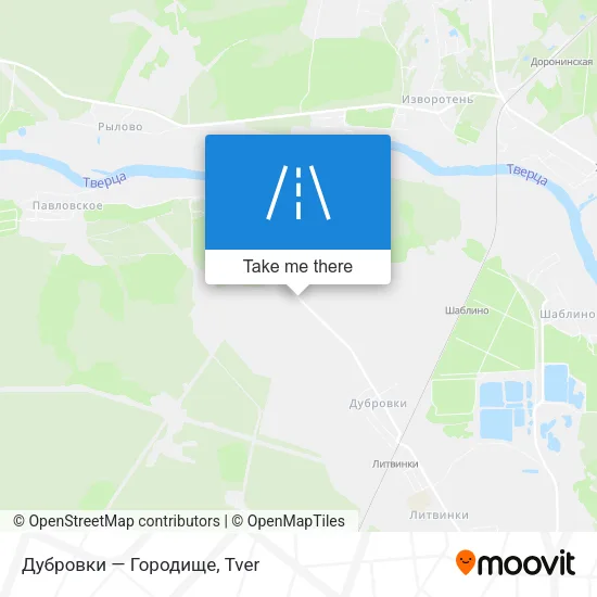 Дубровки — Городище map