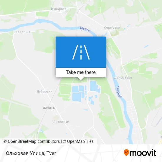 Ольховая Улица map