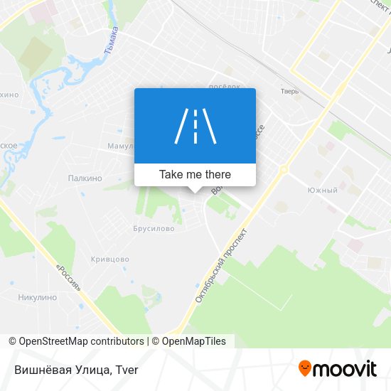 Вишнёвая Улица map