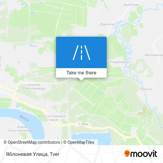 Яблоневая Улица map