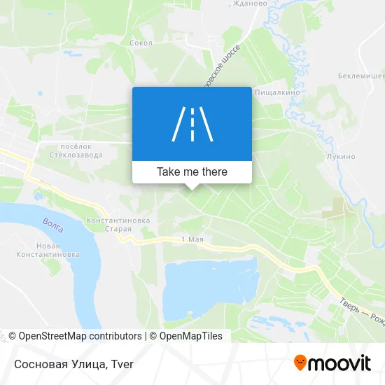 Сосновая Улица map