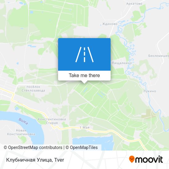 Клубничная Улица map