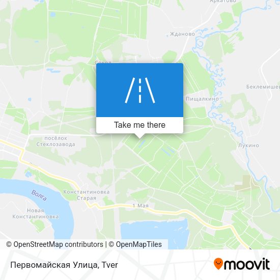 Первомайская Улица map